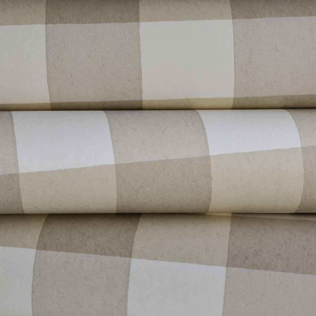 Picnic wallpaper by Langelid/von Bromssen - geometric design in Beige