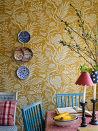 Cornucopia wallpaper by Langelid/von Bromssen - floral design in Yellow