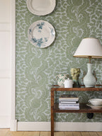 Artichoke wallpaper by Langelid/von Bromssen - botanical design in Green