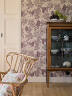 Grape Thief wallpaper by Langelid/von Bromssen - animals design in Purple