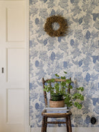 Grape Thief wallpaper by Langelid/von Bromssen - animals design in Blue