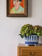 Tiny Flower wallpaper by Langelid/von Bromssen - floral design in Green