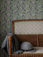 Primula wallpaper by Langelid/von Bromssen - floral design in Purple
