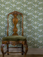 Primula wallpaper by Langelid/von Bromssen - floral design in Green
