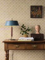 Laura wallpaper by Langelid/von Bromssen - floral design in Yellow