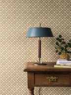 Laura wallpaper by Langelid/von Bromssen - floral design in Yellow