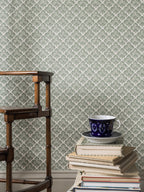Laura wallpaper by Langelid/von Bromssen - floral design in Green