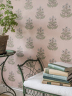 Floret wallpaper by Langelid/von Bromssen - floral design in Peach