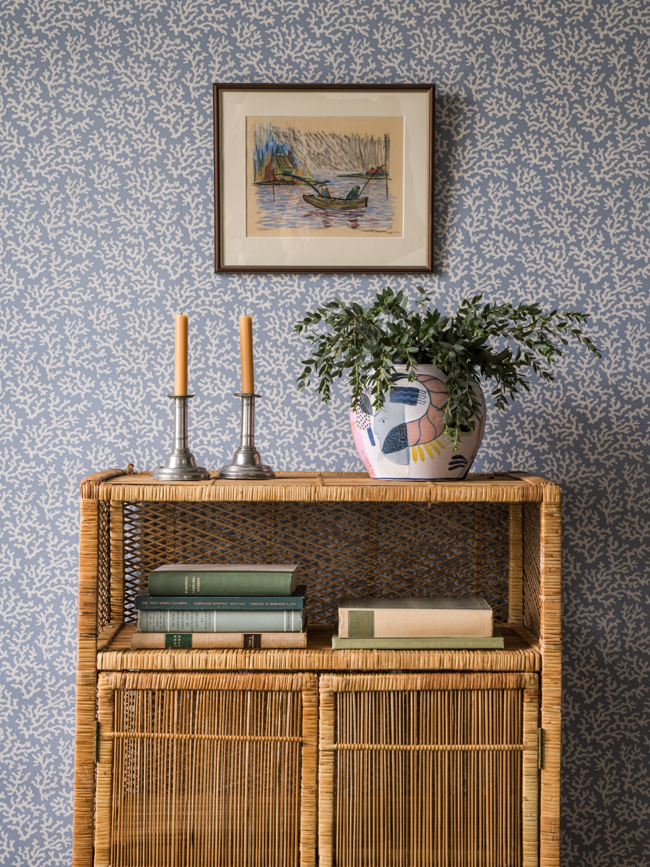 Coral wallpaper by Langelid/von Bromssen - coastal design in Blue