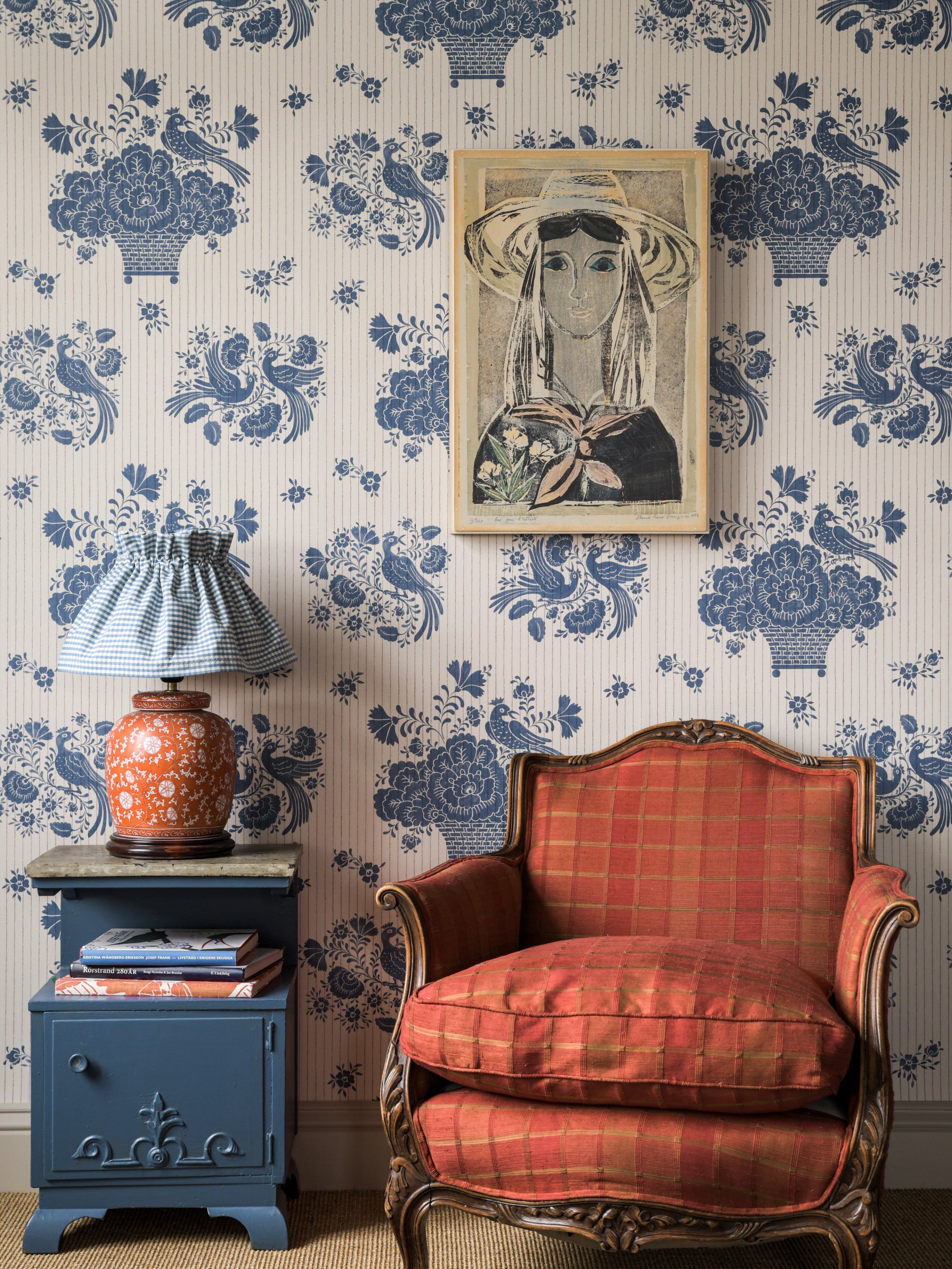 Birds Nest wallpaper by Langelid/von Bromssen - animals design in Blue
