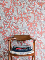 Talk about Cockatoos wallpaper by Langelid/von Bromssen - animals design in Red