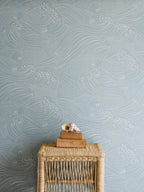 Plenty more Fish wallpaper by Langelid/von Bromssen - coastal design in Blue – Ocean