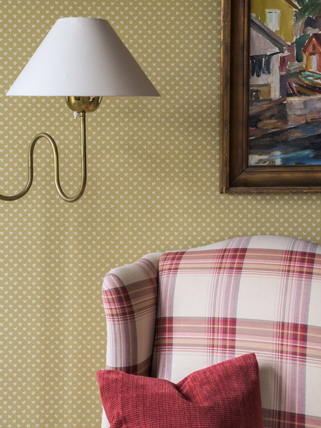 Tiny Flower wallpaper by Langelid/von Bromssen - floral design in Yellow