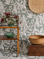 Talk about Cockatoos wallpaper by Langelid/von Bromssen - animals design in Green