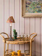 Como wallpaper by Langelid/von Bromssen - stripe design in Red