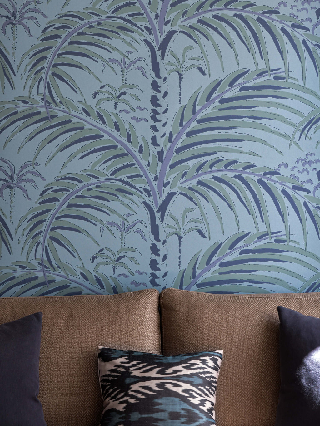 Palm House wallpaper by Langelid/von Bromssen - tropical design in Blue