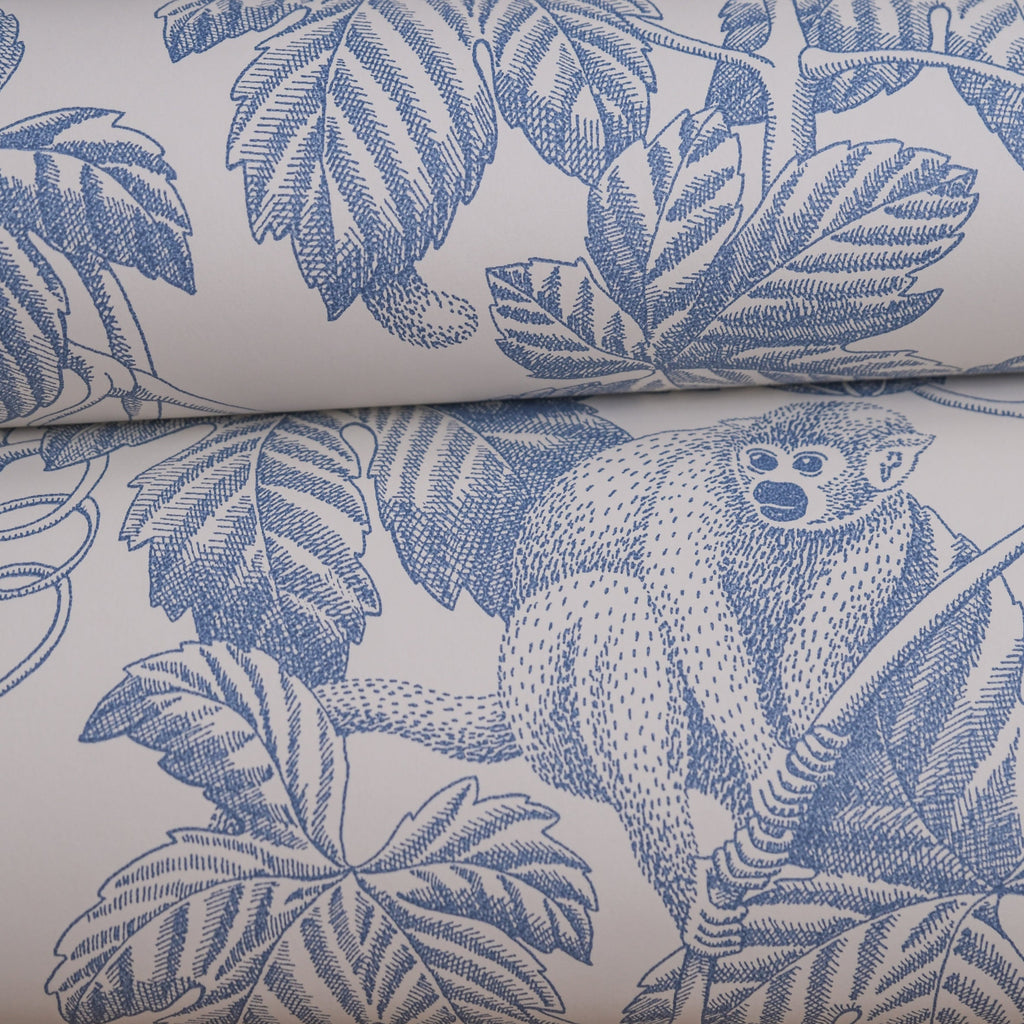Grape Thief wallpaper by Langelid/von Bromssen - animals design in Blue