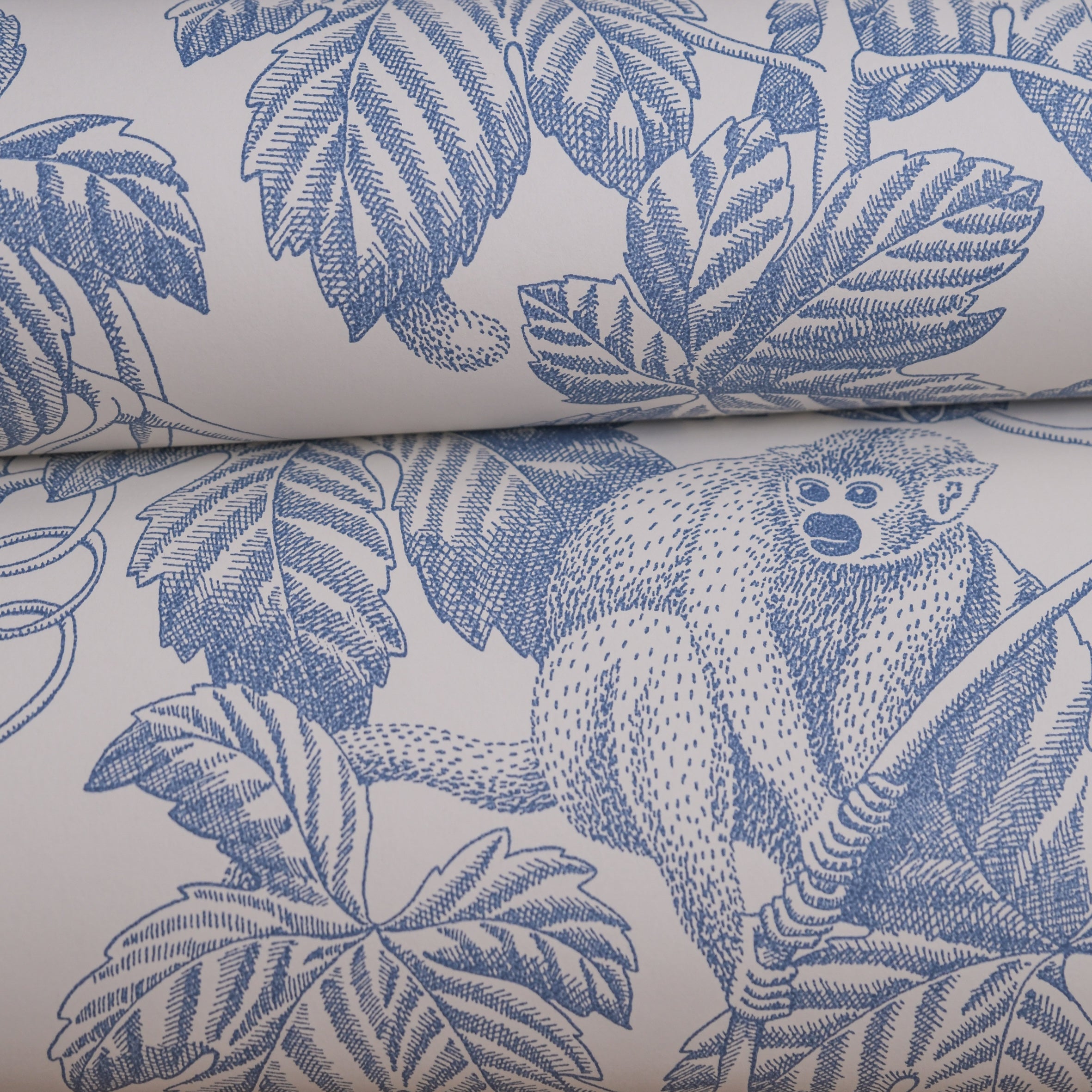 Grape Thief wallpaper by Langelid/von Bromssen - animals design in Blue