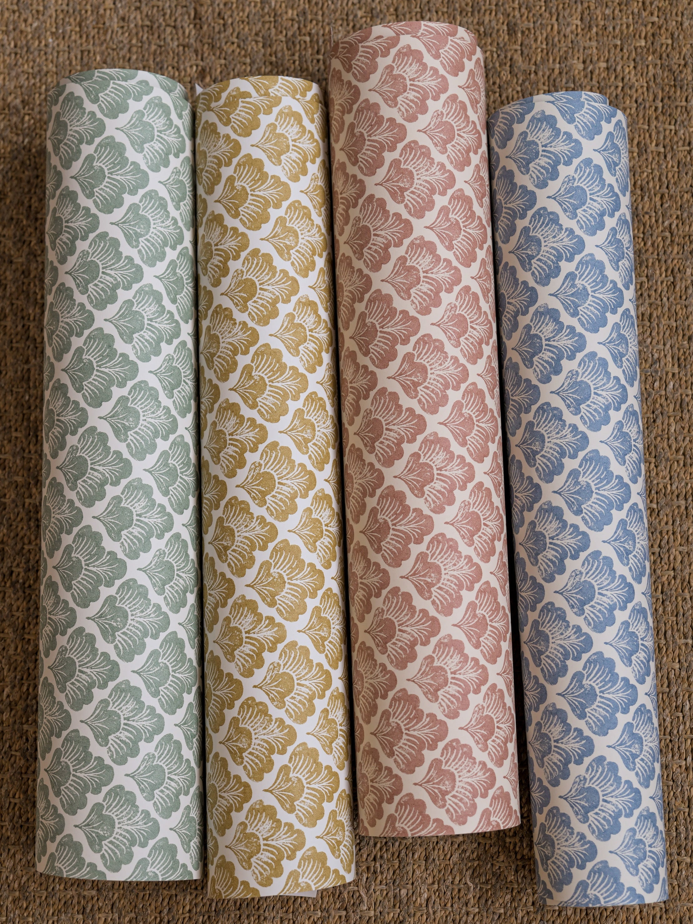 Laura wallpaper by Langelid/von Bromssen - floral design in Blue