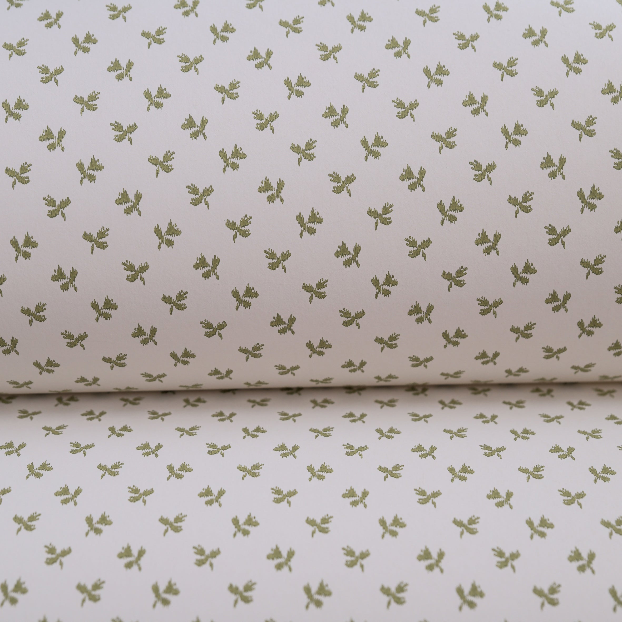 Tiny Flower wallpaper by Langelid/von Bromssen - floral design in Green