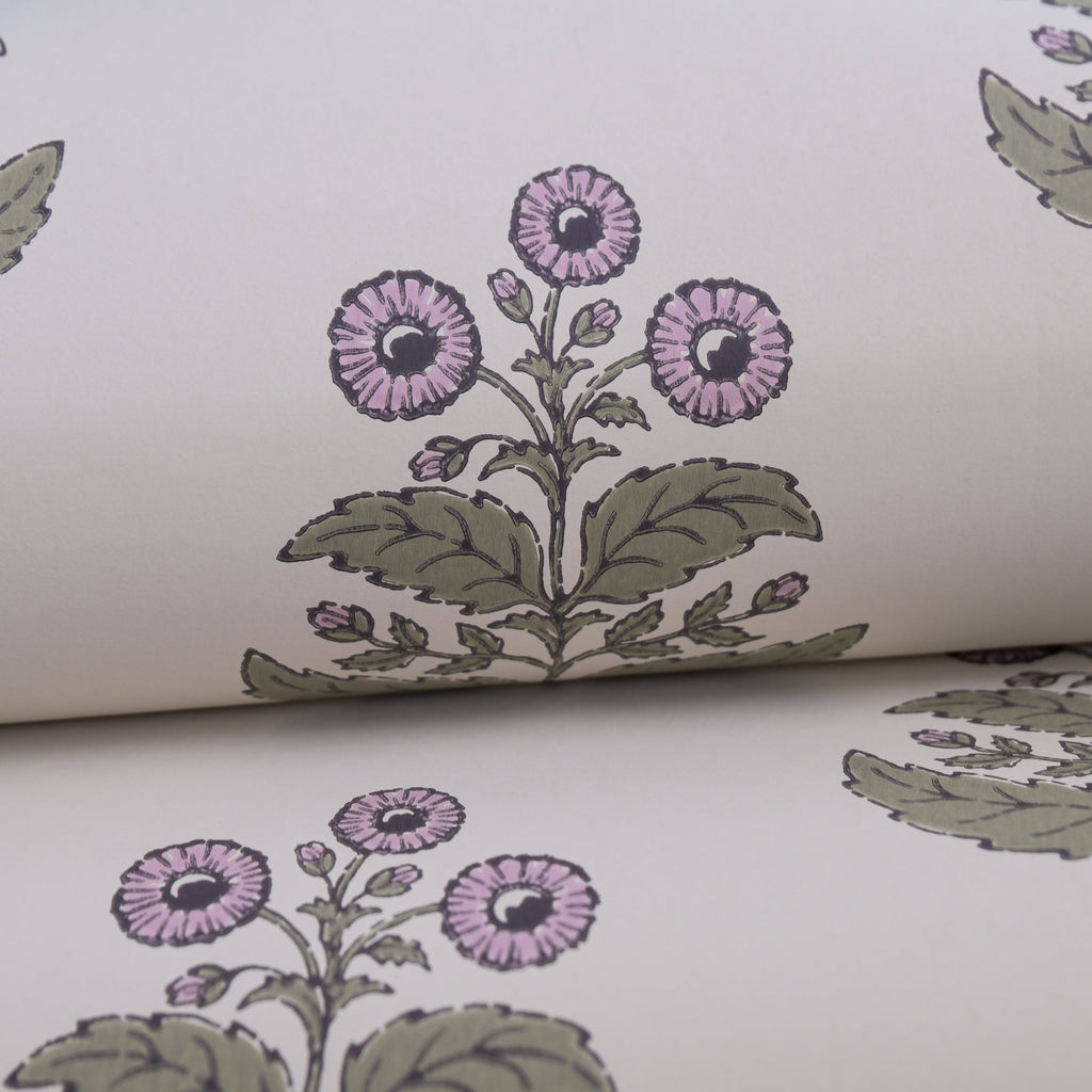 Floret wallpaper by Langelid/von Bromssen - floral design in Cream