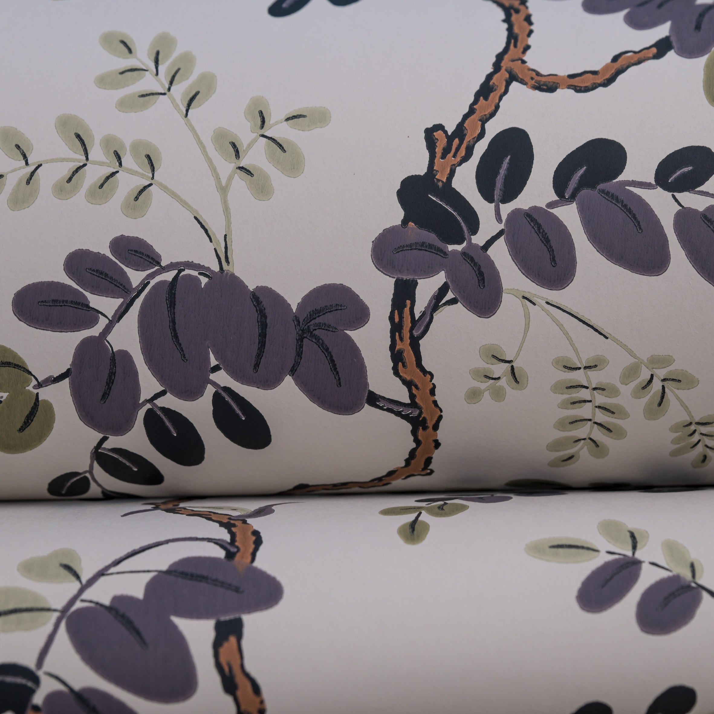 Toromiro wallpaper by Langelid/von Bromssen - botanical design in Purple