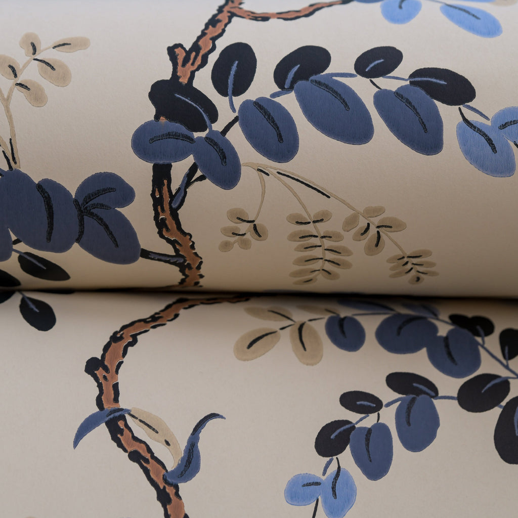 Toromiro wallpaper by Langelid/von Bromssen - botanical design in Blue