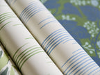 Ikat wallpaper by Langelid/von Bromssen - geometric design in Blue – Mediterranean