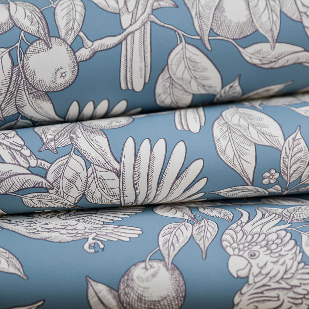 Talk about Cockatoos wallpaper by Langelid/von Bromssen - animals design in Blue