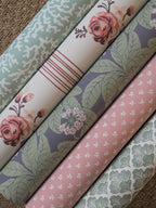 Primula wallpaper by Langelid/von Bromssen - floral design in Purple