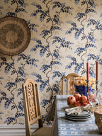 Toromiro wallpaper by Langelid/von Bromssen - botanical design in Blue