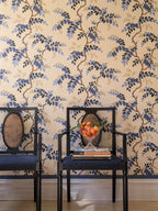 Toromiro wallpaper by Langelid/von Bromssen - botanical design in Blue