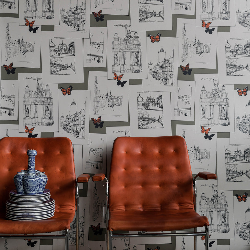 The Butterfly Effect wallpaper by Langelid/von Bromssen - animals design in Orange