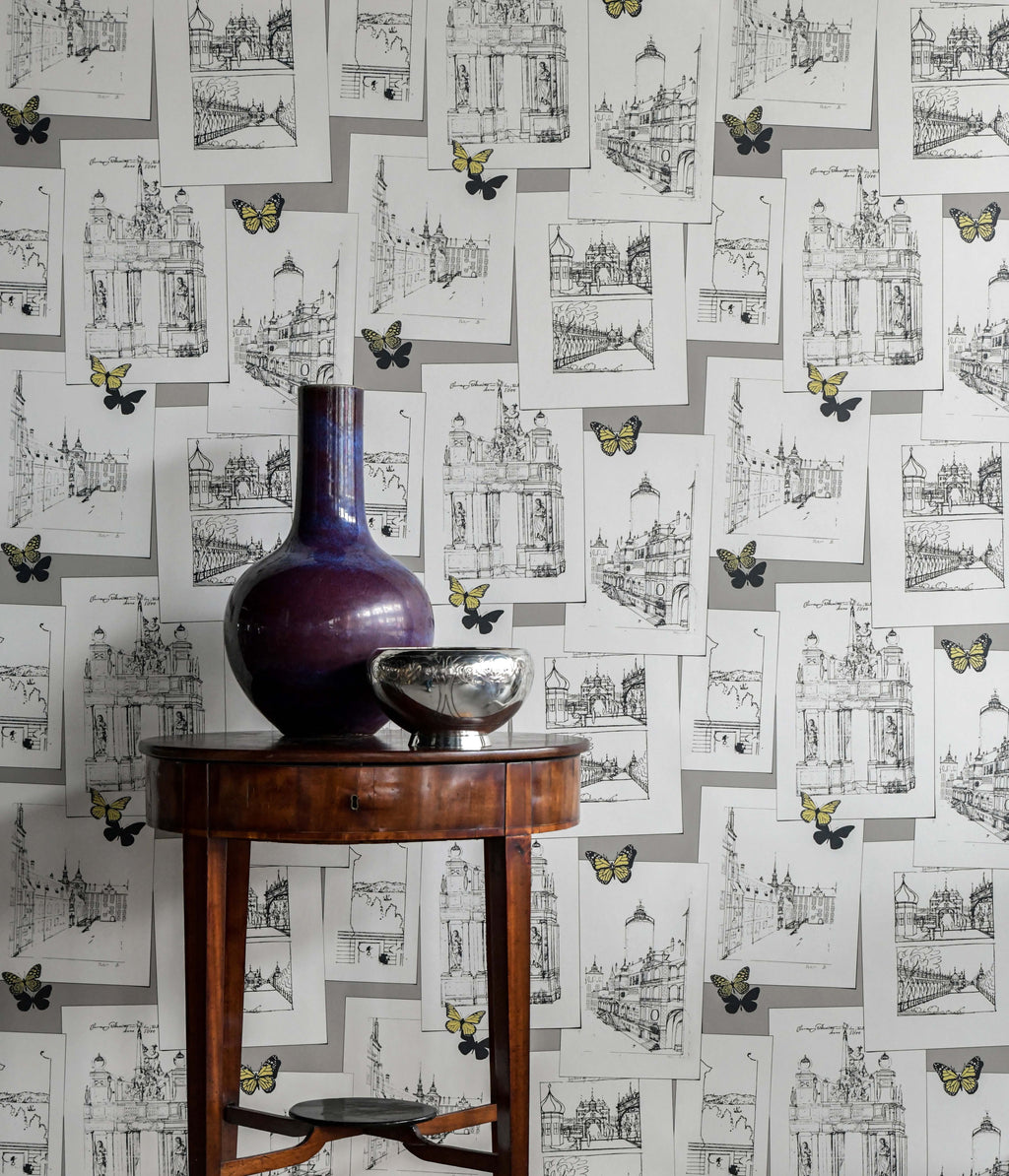 The Butterfly Effect wallpaper by Langelid/von Bromssen - animals design in Yellow