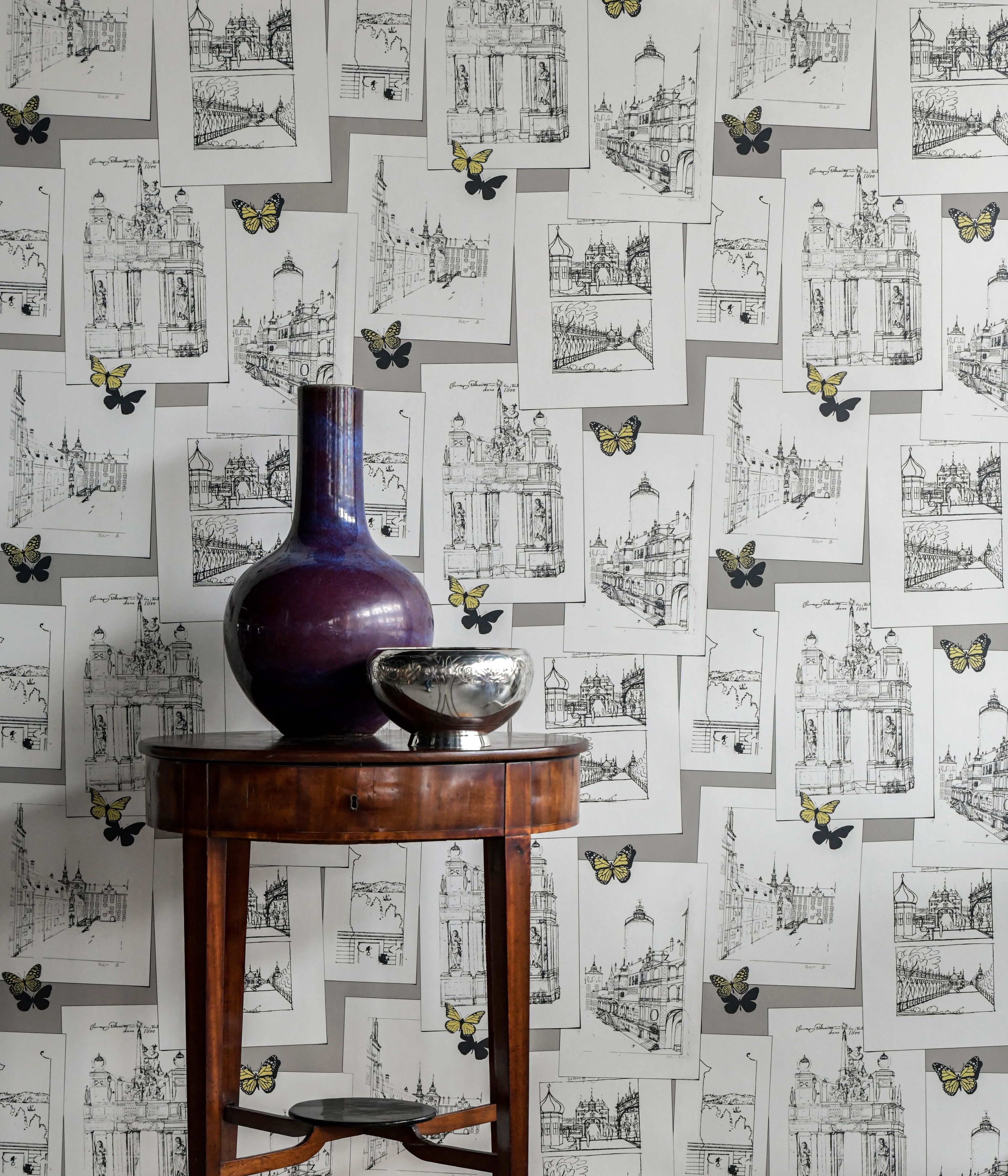 The Butterfly Effect wallpaper by Langelid/von Bromssen - animals design in Yellow