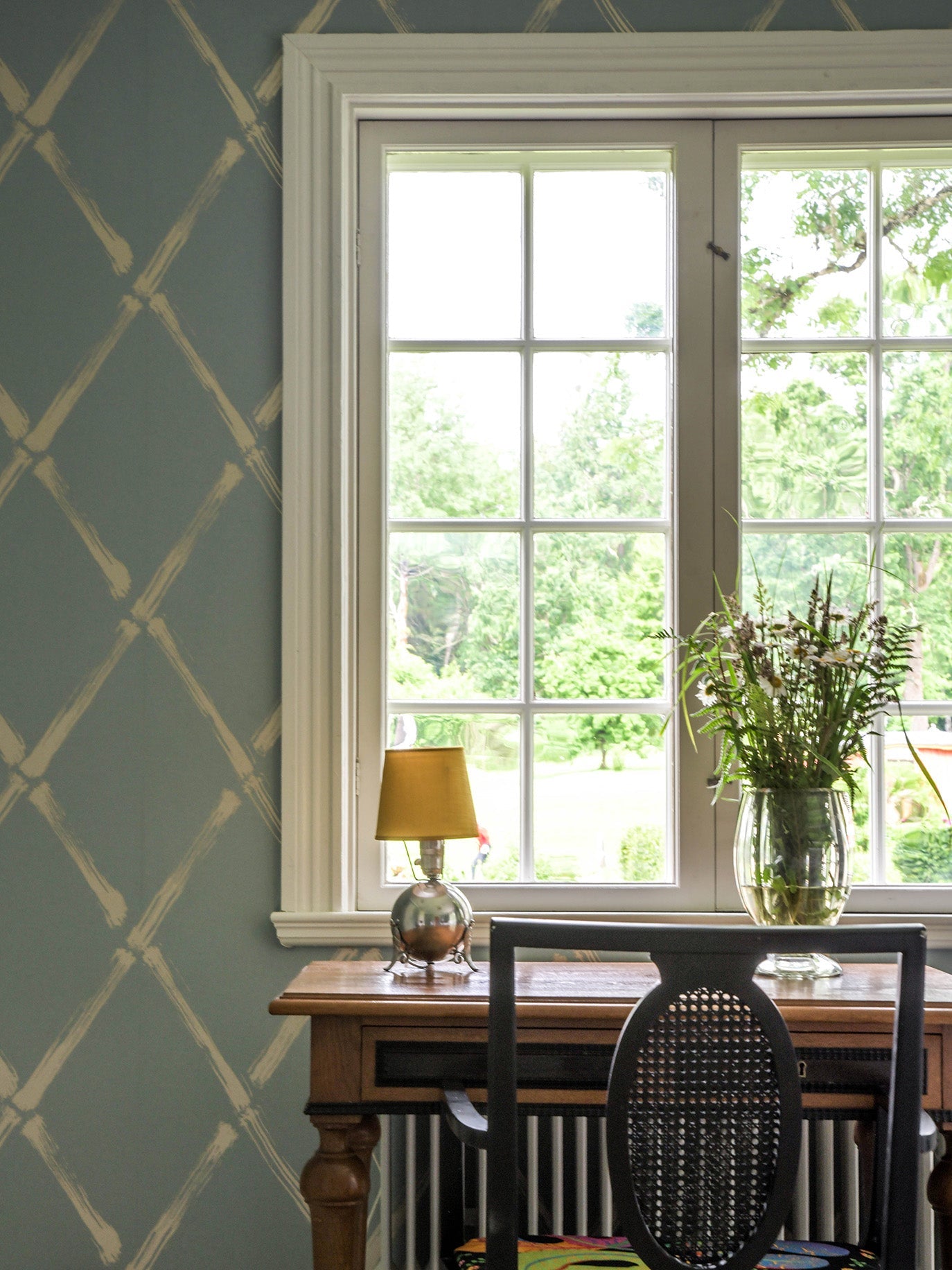 Bamboo Jamboo wallpaper by Langelid/von Bromssen - botanical design in Teal