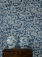My Peony Garden wallpaper by Langelid/von Bromssen - floral design in Blue