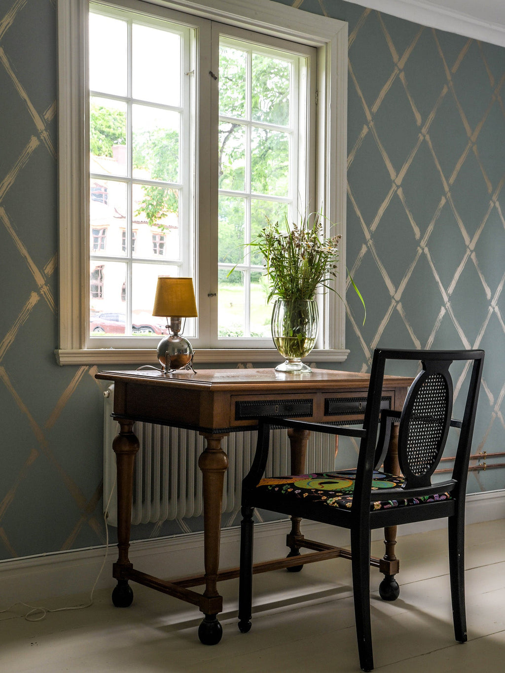 Bamboo Jamboo wallpaper by Langelid/von Bromssen - botanical design in Teal