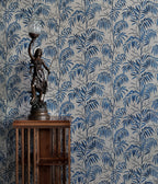 Casablanca Afternoon wallpaper by Langelid/von Bromssen - botanical design in Blue – Indigo