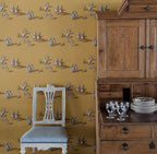 A Walk in the Park wallpaper by Langelid/von Bromssen - animals design in Yellow