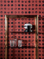 A Peep to the Past wallpaper by Langelid/von Bromssen - geometric design in Red