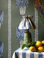 Delphinium wallpaper by Langelid/von Bromssen - floral design in Green