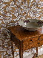 Caffeine wallpaper by Langelid/von Bromssen - botanical design in Yellow