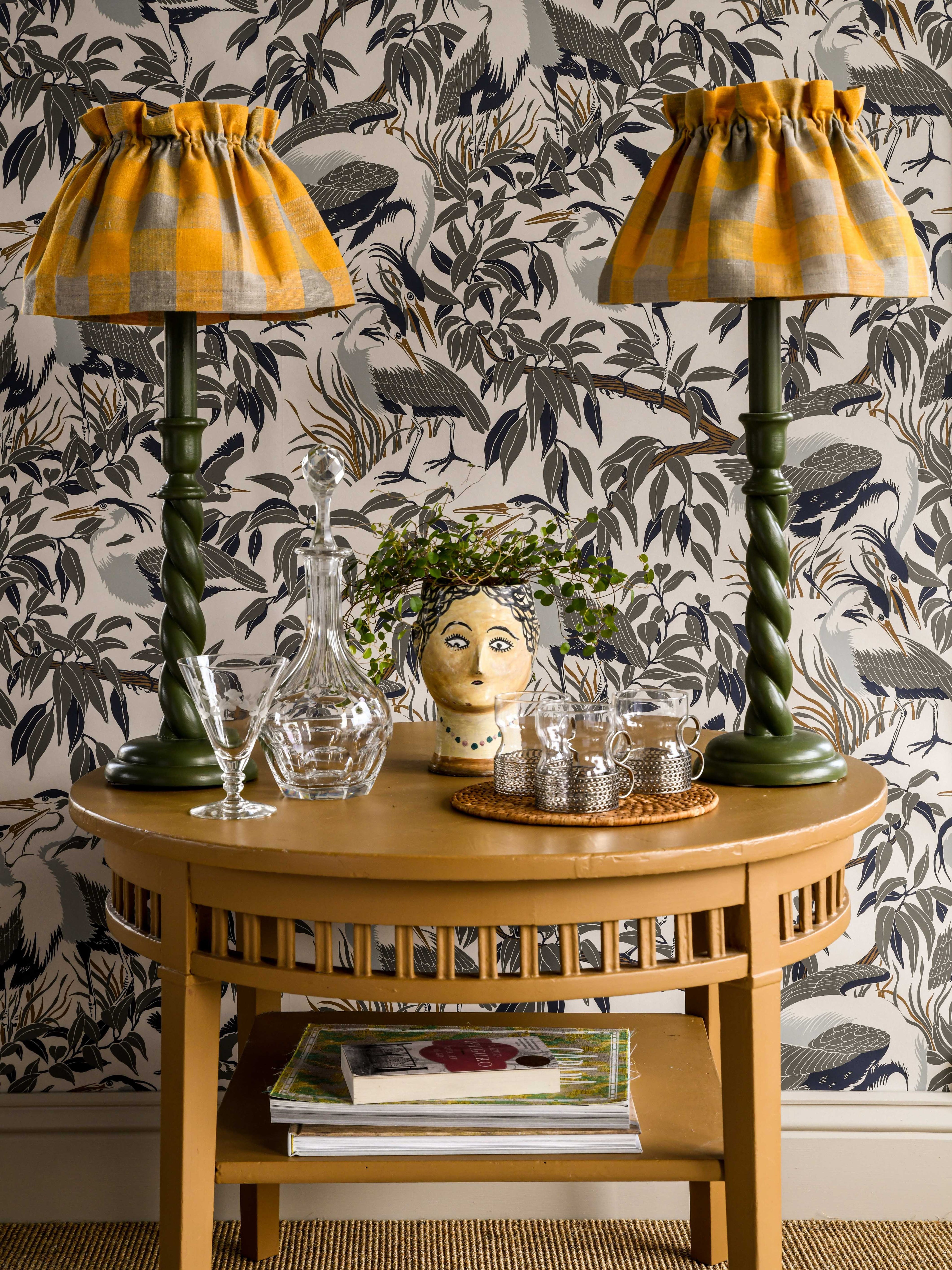 Herons wallpaper by Langelid/von Bromssen - animals design in Green