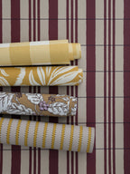 The Guards' Tent wallpaper by Langelid/von Bromssen - stripe design in Red