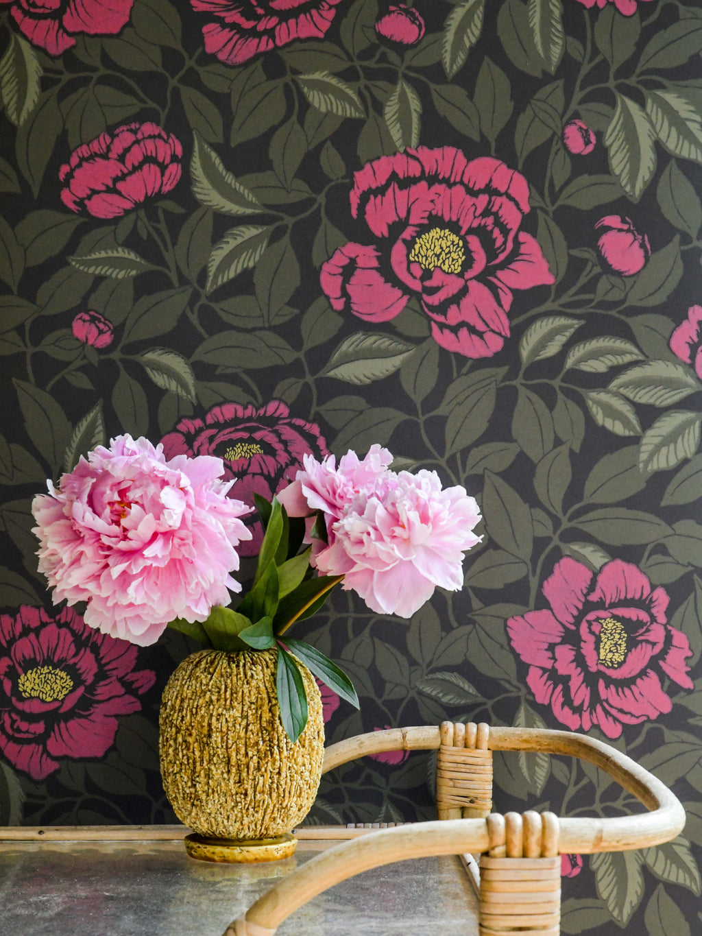 My Peony Garden wallpaper by Langelid/von Bromssen - floral design in Pink