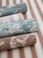 Ikat wallpaper by Langelid/von Bromssen - geometric design in Brown