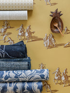 A Walk in the Park wallpaper by Langelid/von Bromssen - animals design in Yellow