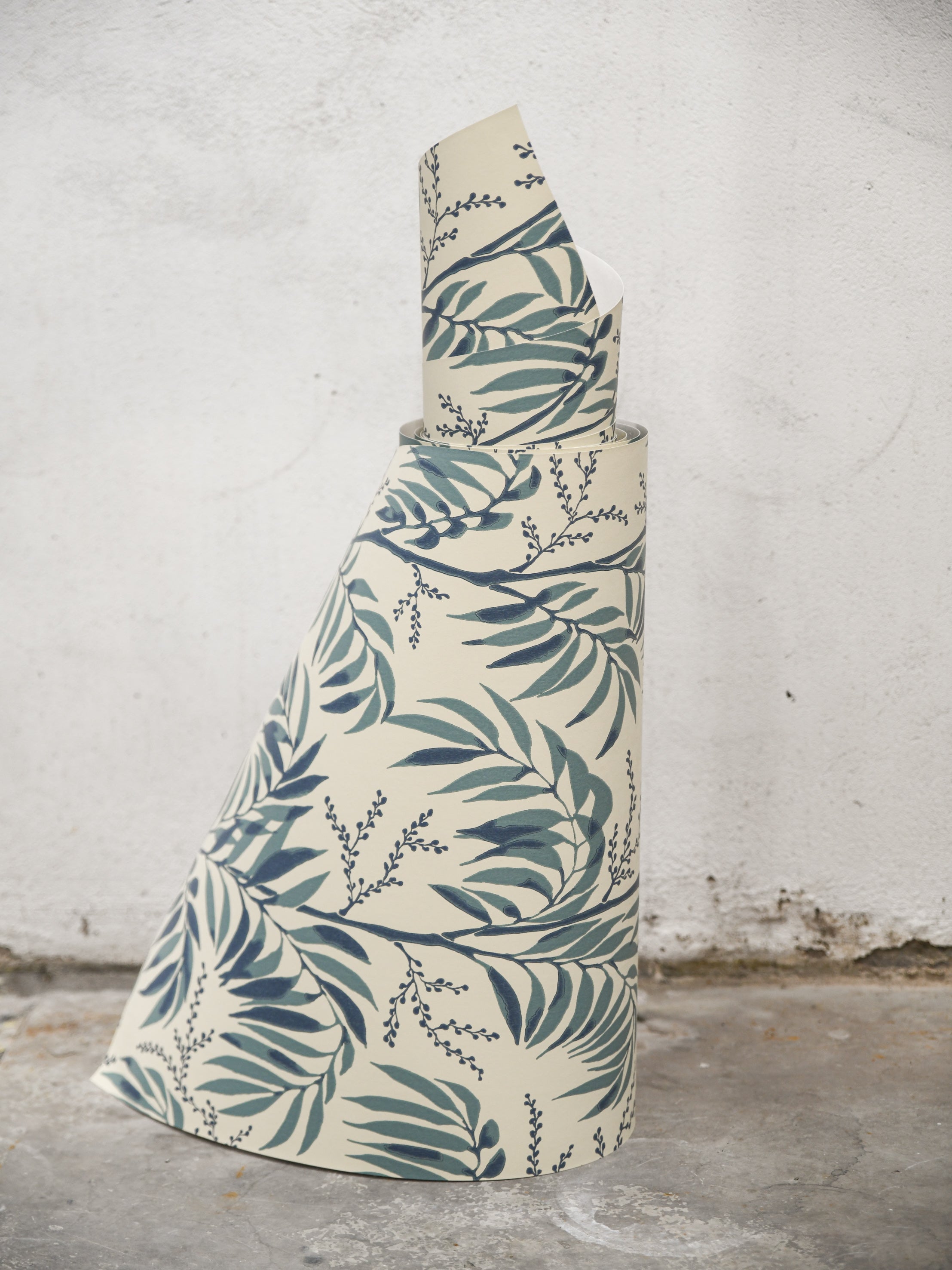 Casablanca Afternoon wallpaper by Langelid/von Bromssen - botanical design in Green – Misty