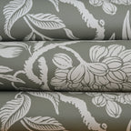Cornucopia wallpaper by Langelid/von Bromssen - floral design in Green – Khaki
